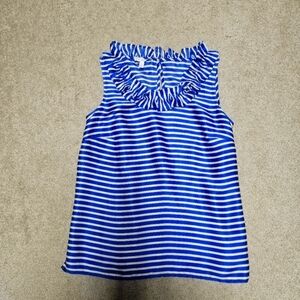 RSVP by Talbots - Blue and White Women's Blouse - Size Small